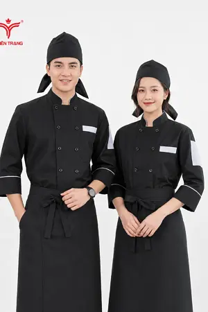 Đồng Phục Đầu Bếp Nhà Hàng Âu Cao Cấp