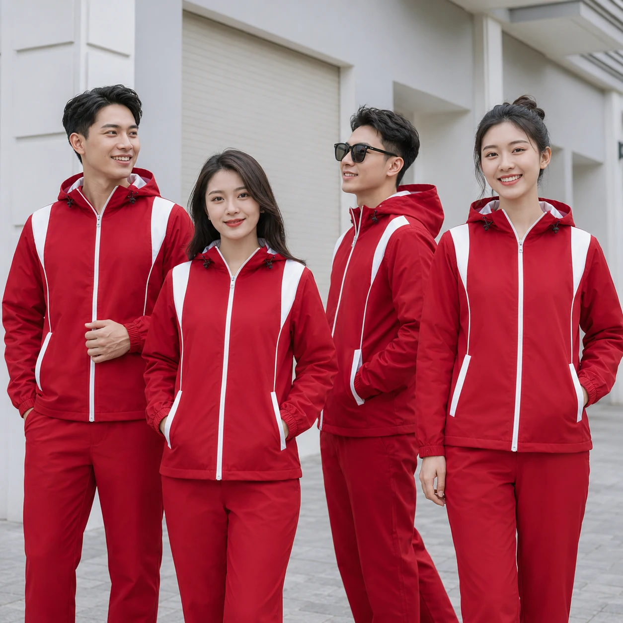 Áo khoác gió đồng phục dáng Bomber - Ảnh 5
