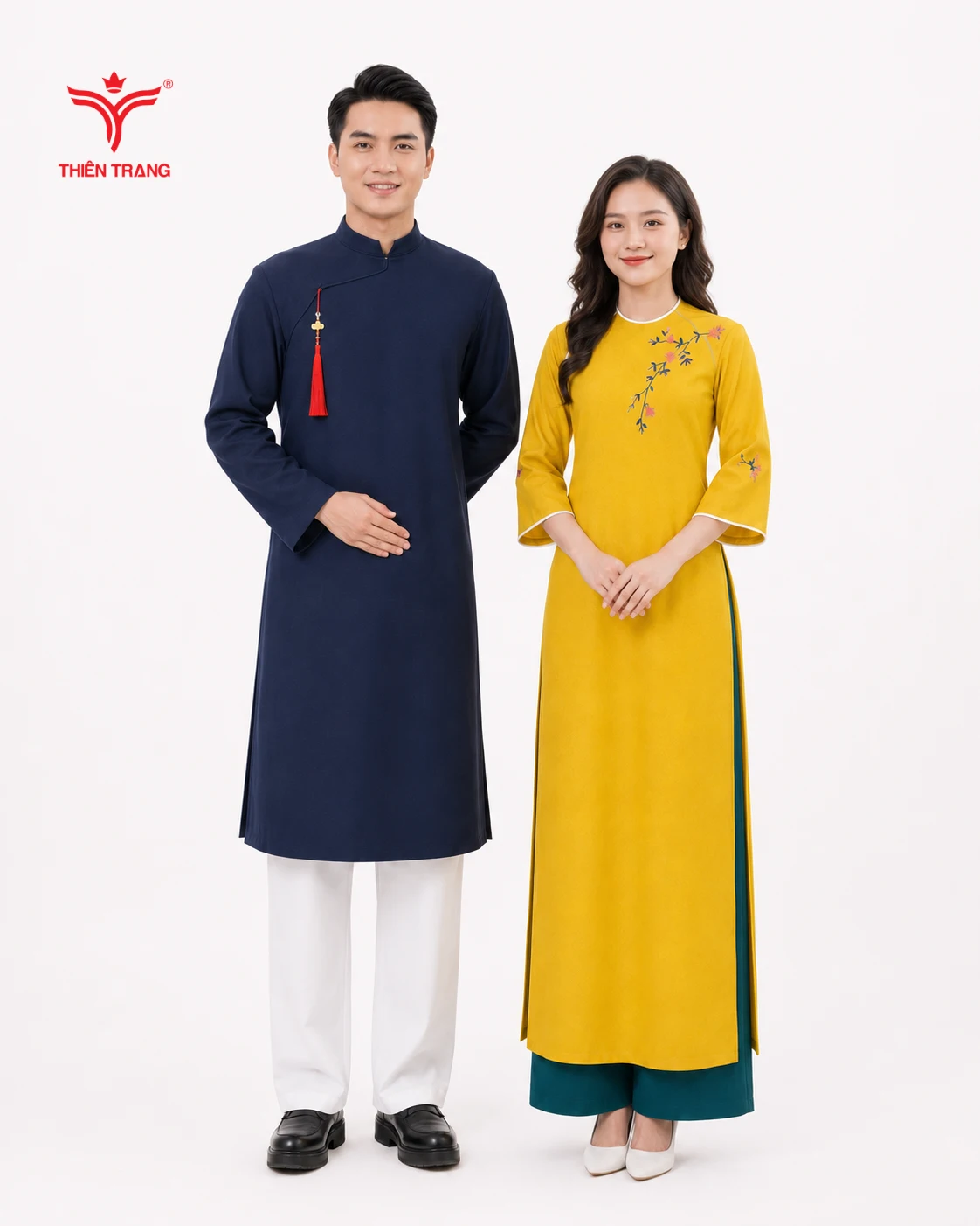 Đồng phục phục vụ áo dài cách tân nhà hàng việt nam - Ảnh 2