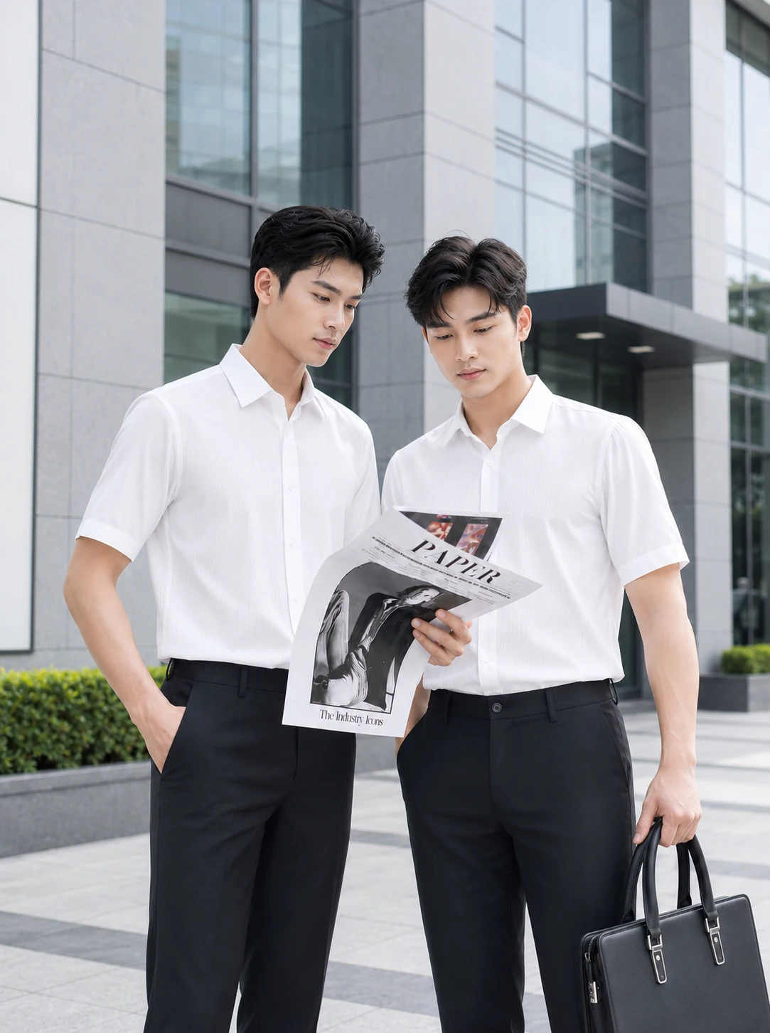 Đồng phục áo sơ mi xếp ly thân trước cao cấp - Ảnh 5