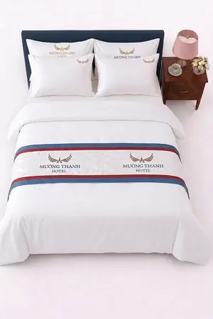 Bộ chăn ga Cotton T300 cao cấp nâng tầm thương hiệu