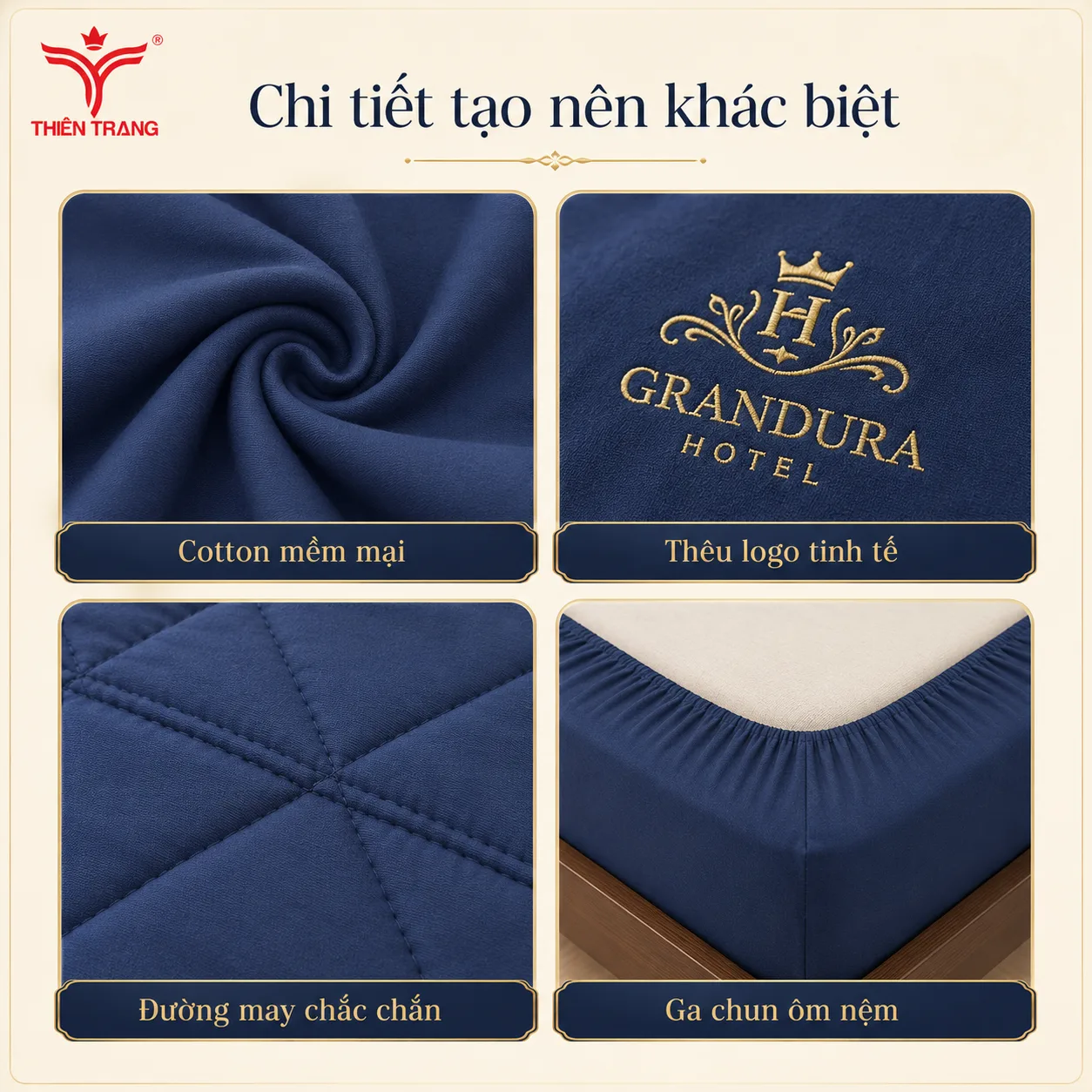 Bộ chăn ga gối nệm chất liệu Cotton 3 Bộ chăn ga gối nệm chất liệu Cotton - Ảnh 3