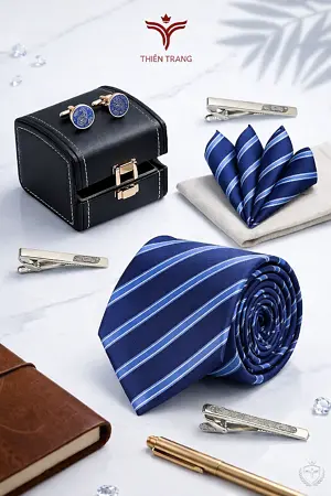 Cà vạt nam thắt sẵn dây rút tự điều chỉnh