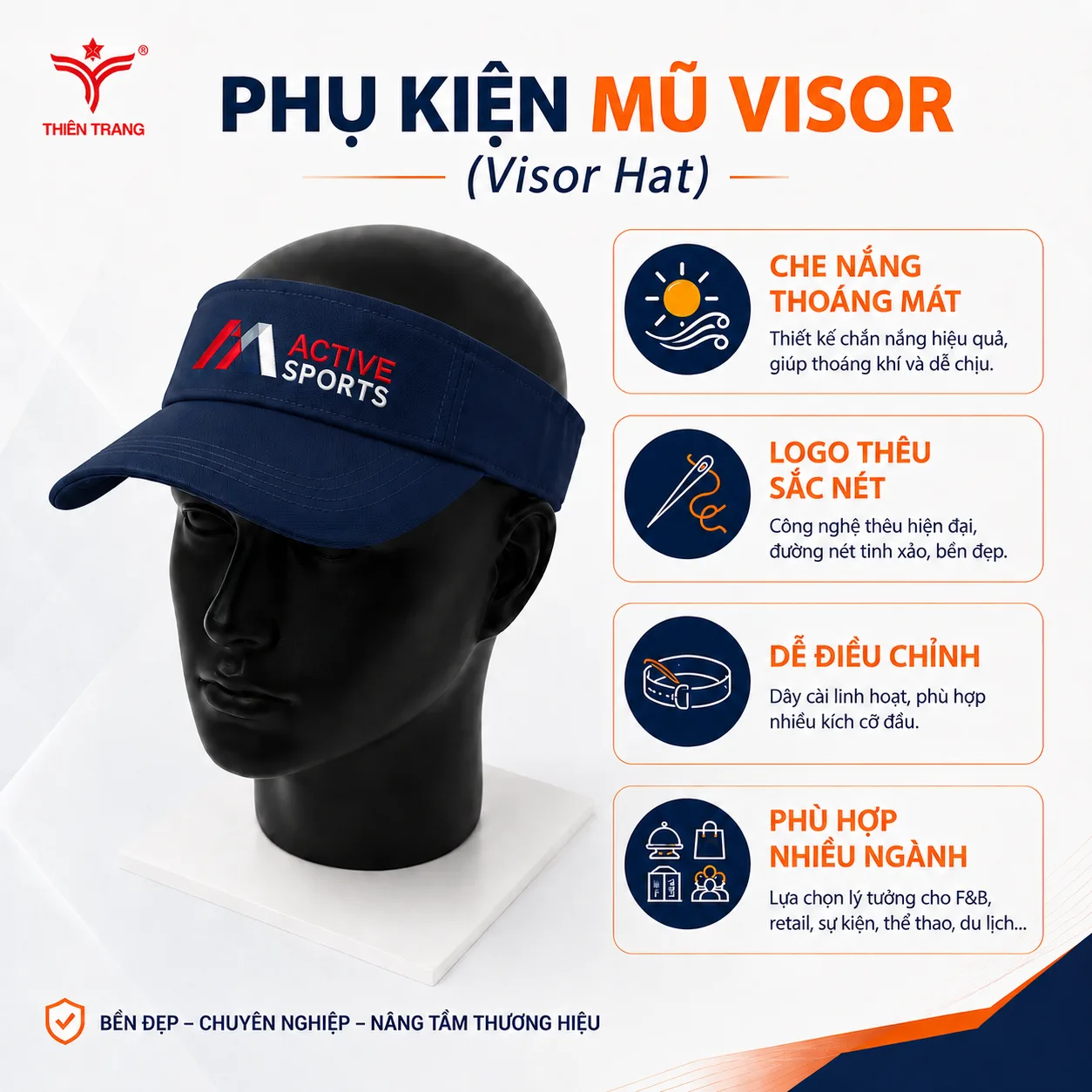 Mũ đồng phục Visor (Visor Hat) 3 Mũ đồng phục Visor (Visor Hat) - Ảnh 3