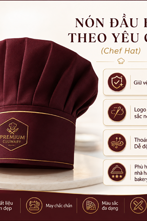 Alternative view of Nón đầu bếp theo yêu cầu