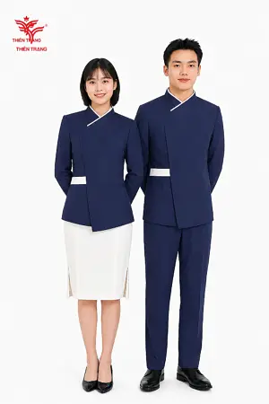 Alternative view of Đồng phục vest lễ tân cách tân Hanbok Hàn quốc