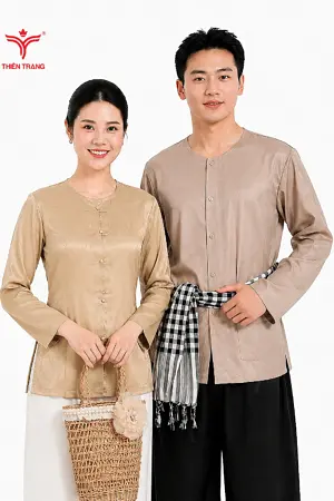 Đồng Phục Nhà Hàng Việt Nam Kiểu Bà Ba Tinh Tế