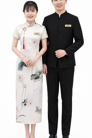 Alternative view of Đồng Phục Sườn Xám Cao Cấp Cho Nhà Hàng Hoa Sang Trọng