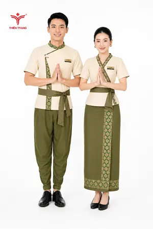Alternative view of Đồng phục Lễ tân cách tân phong cách Thái (Modern Thai Hospitality Uniform)
