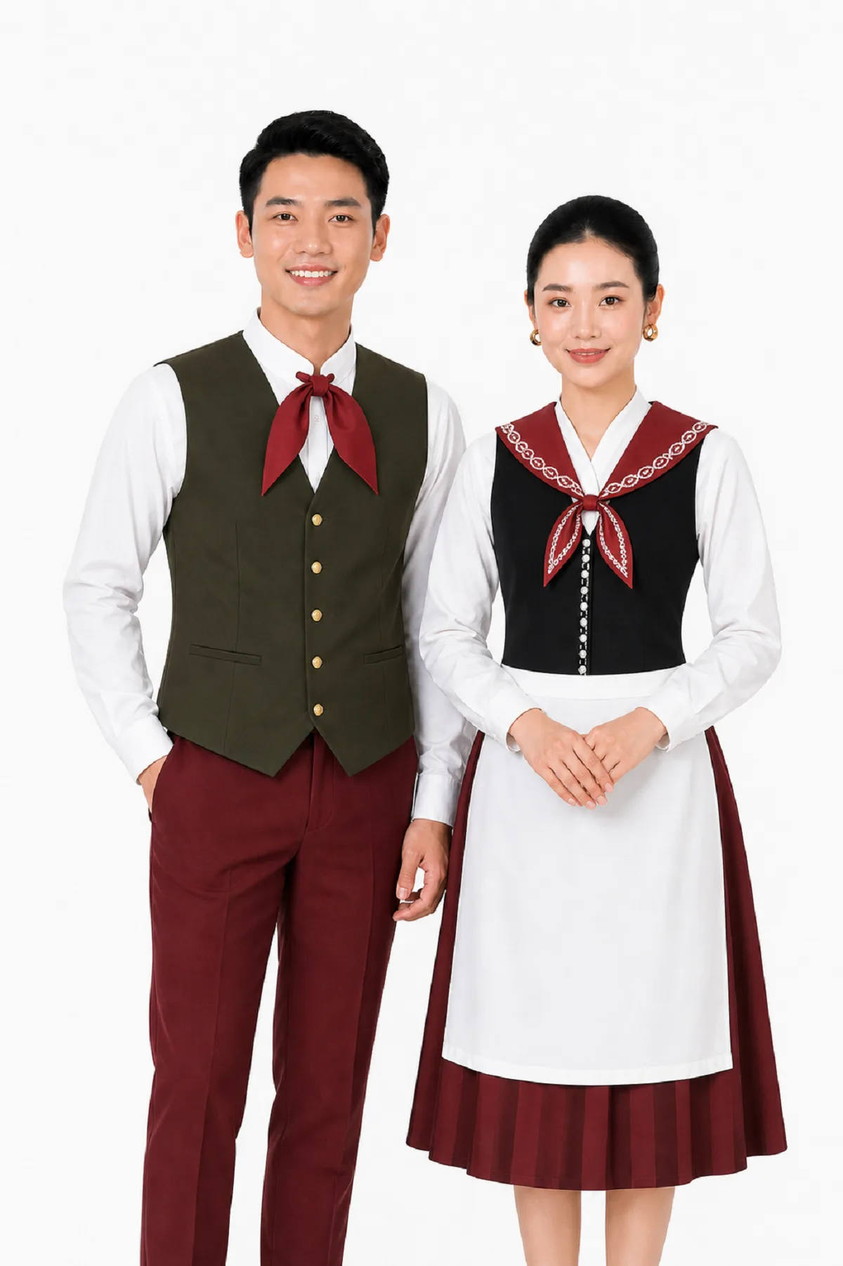 Đồng phục nhà hàng ý cổ điển 1 Đồng phục nhà hàng ý cổ điển