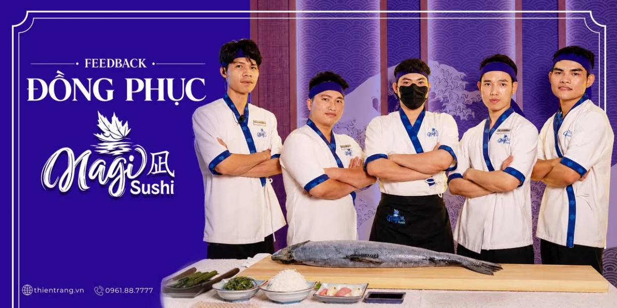 Top 20 mẫu đồng phục nhà hàng Sushi đẹp năm 2026
