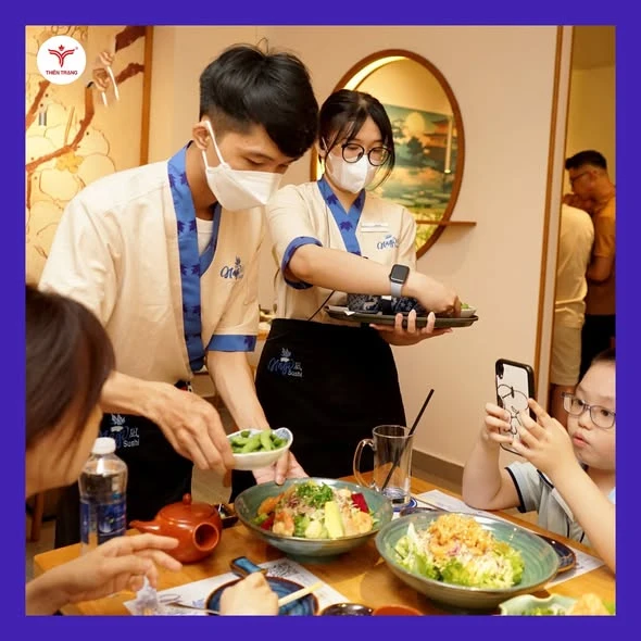 Đồng phục yakata nhà hàng sushi
