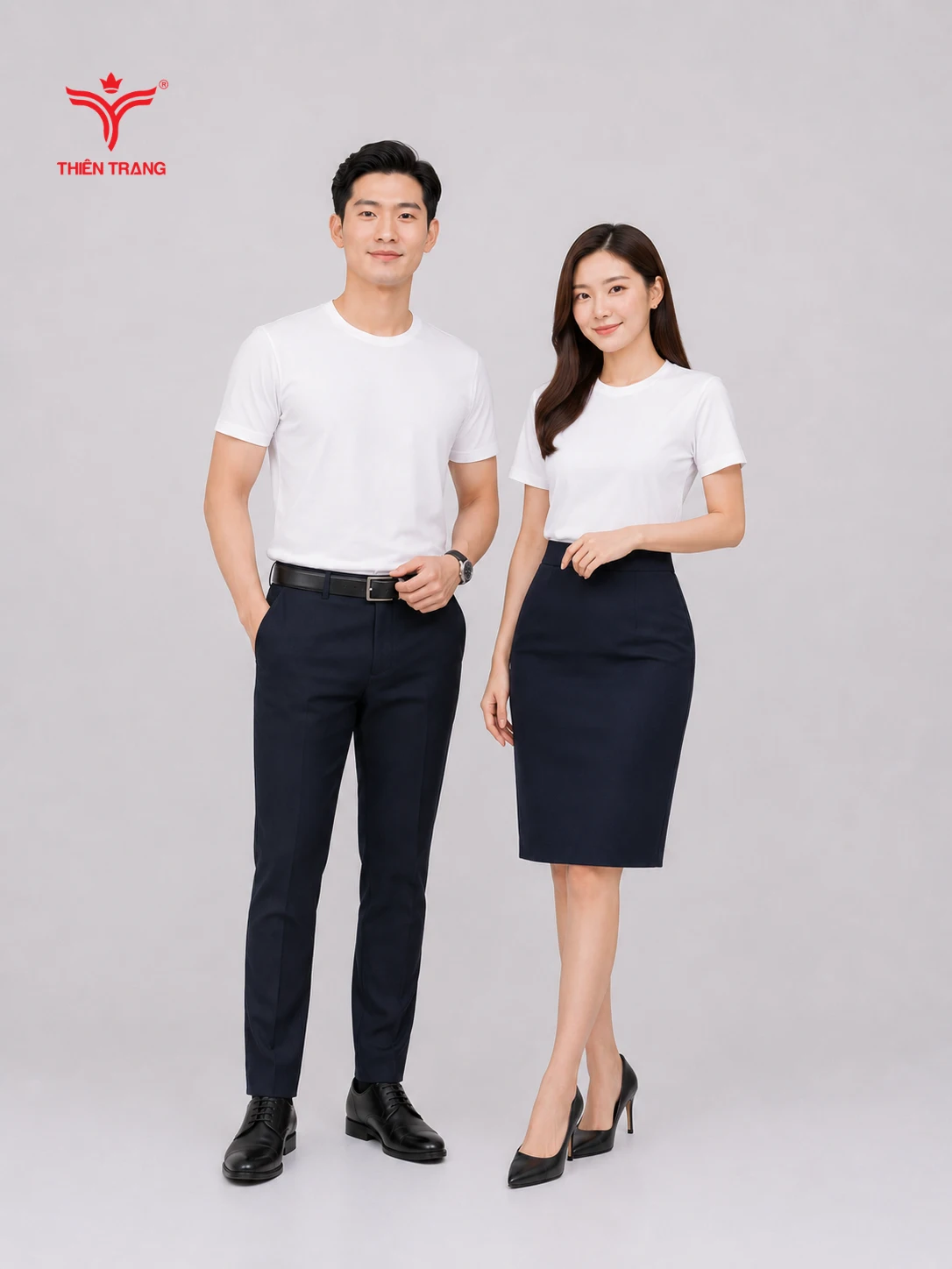 Bộ áo thun cổ tròn doanh nghiệp