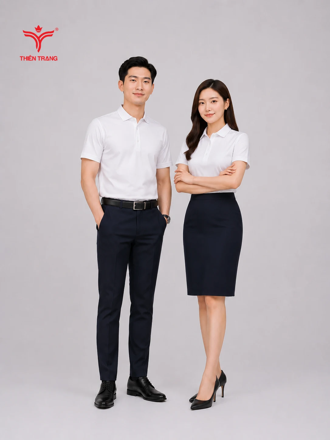Bộ áo thun cổ bẻ doanh nghiệp