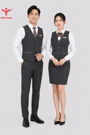 Bộ Áo gile lễ tân khách sạn