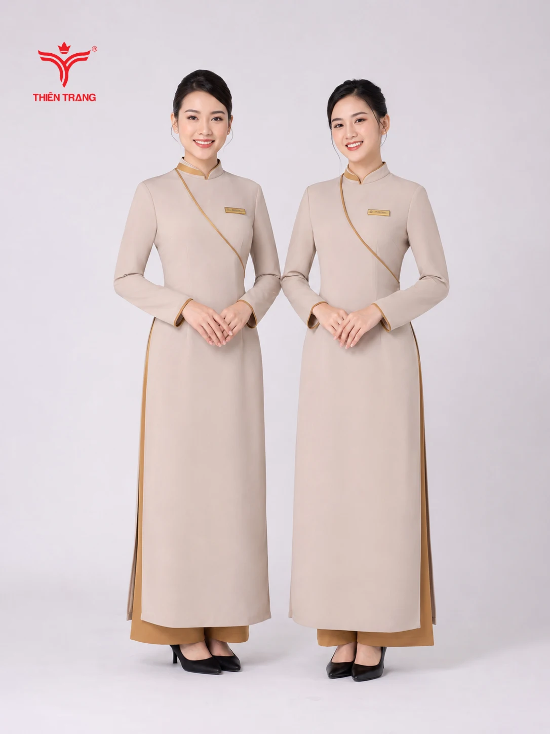 Áo dài lễ tân khách sạn