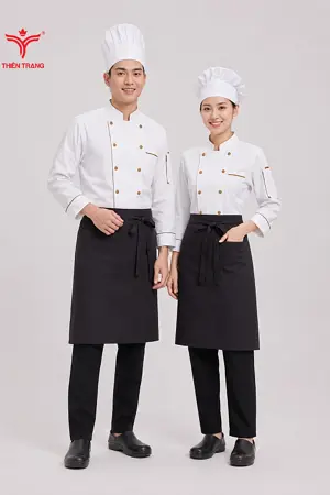 Bộ áo bếp tay dài khách sạn