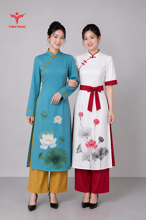 Áo dài lễ tân khách sạn
