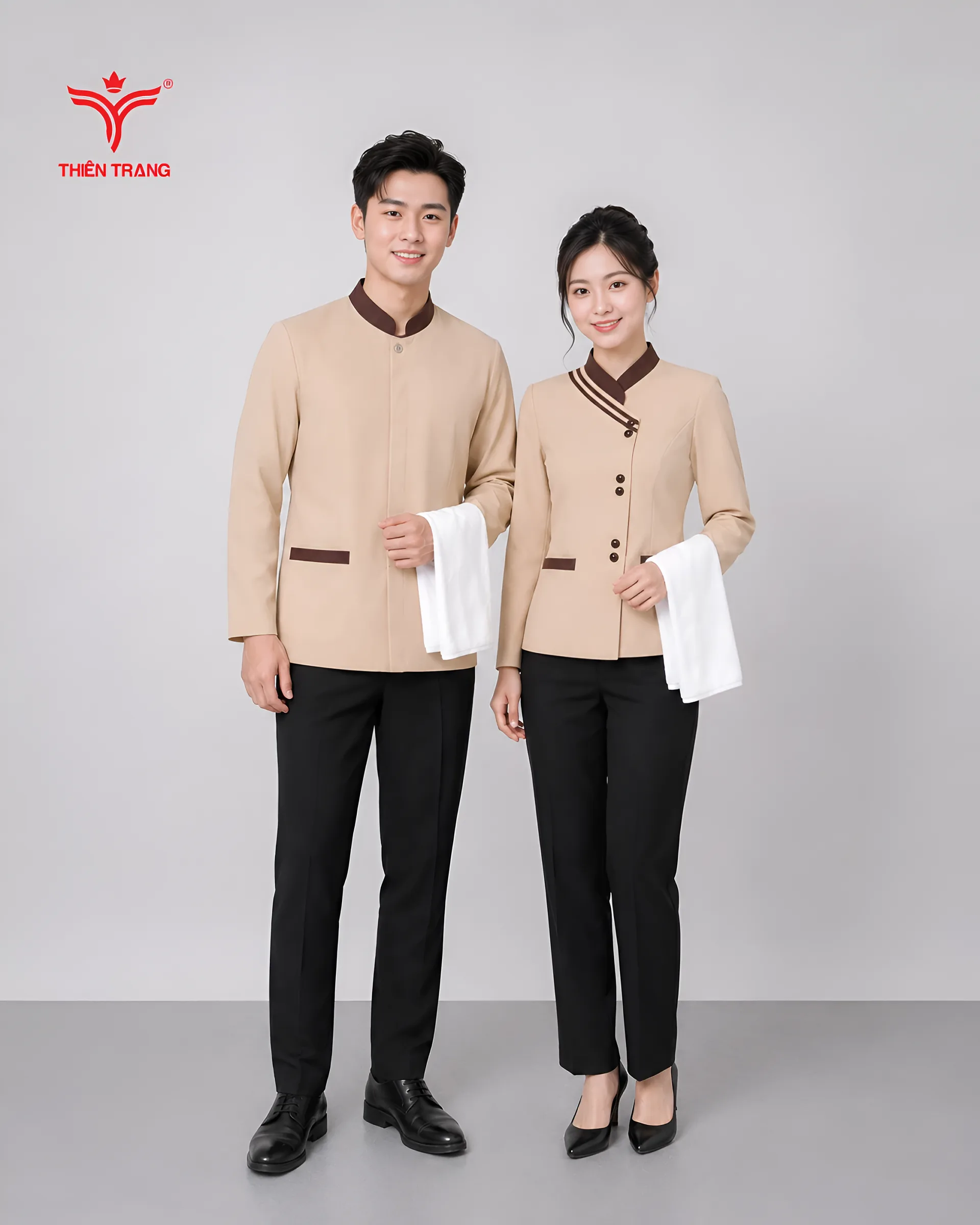 Bộ đồng phục buồng phòng khách sạn 1 Bộ đồng phục buồng phòng khách sạn