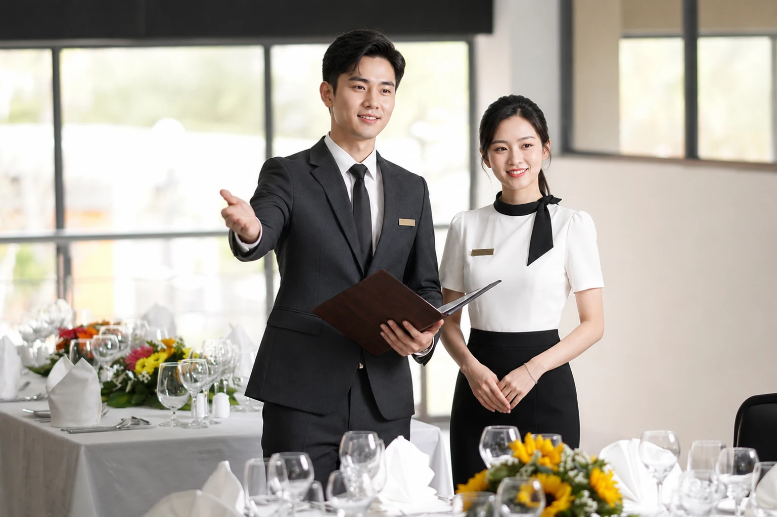 Bộ vest đồng phục quản lý nhà hàng 15 Bộ vest đồng phục quản lý nhà hàng - Chuỗi nhà hàng