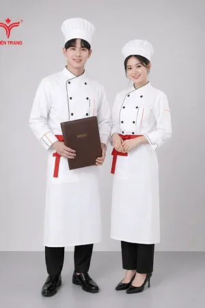 Bộ áo bếp tay dài khách sạn