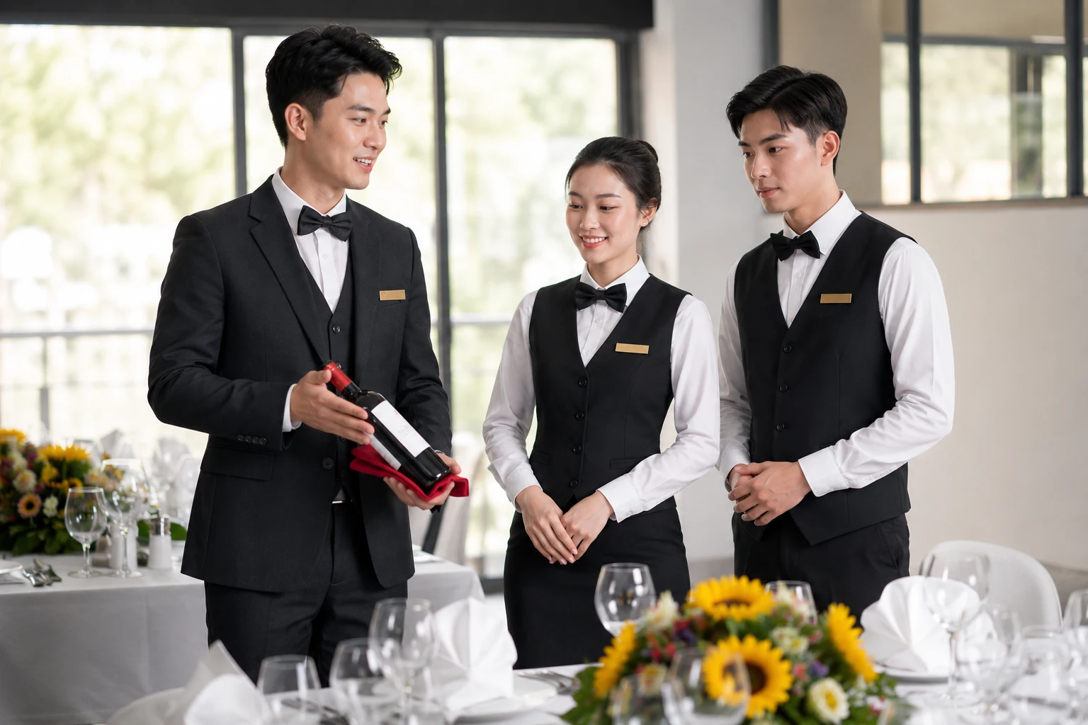 Bộ vest đồng phục quản lý nhà hàng 16 Bộ vest đồng phục quản lý nhà hàng
