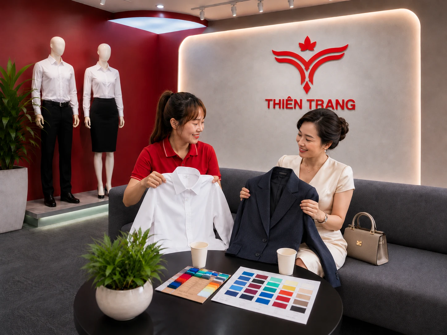 Bộ vest đồng phục quản lý nhà hàng 17 Thiết kế và sản xuất theo yêu cầu doanh nghiệp