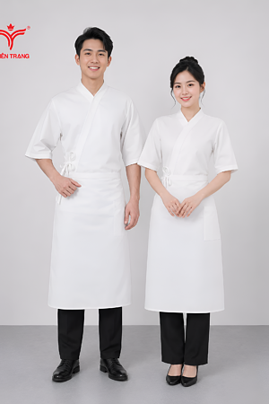 Bộ áo bếp tay ngắn nhà hàng