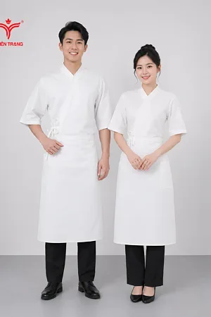 Bộ áo bếp tay ngắn nhà hàng
