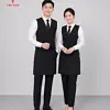 Bộ gile phục vụ nhà hàng 3 dong phuc so mi xanh 17