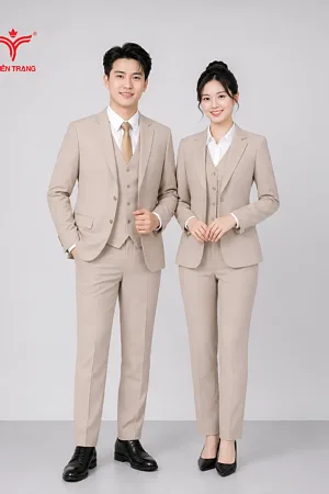 Bộ áo vest Nam 2 lớp truyền thống quản lý khách sạn