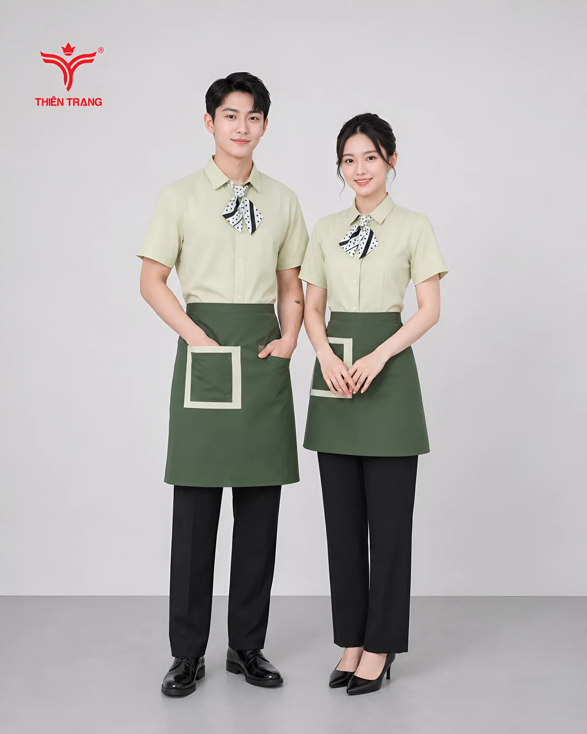 Đồng phục tạp dề quán cà phê 1 Đồng phục tạp dề quán cà phê