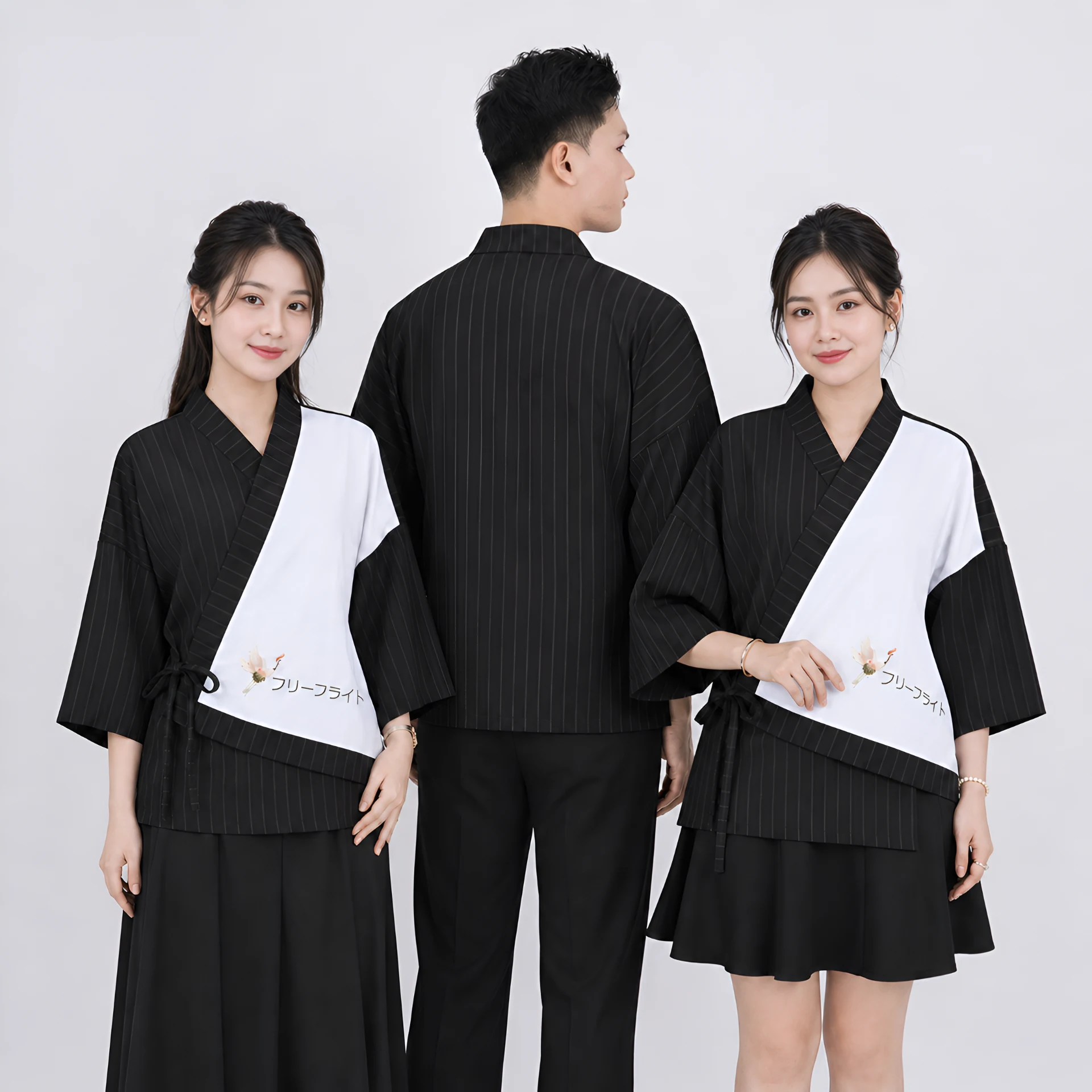 Cách mặc đồng phục yukata cách tân nhà hàng