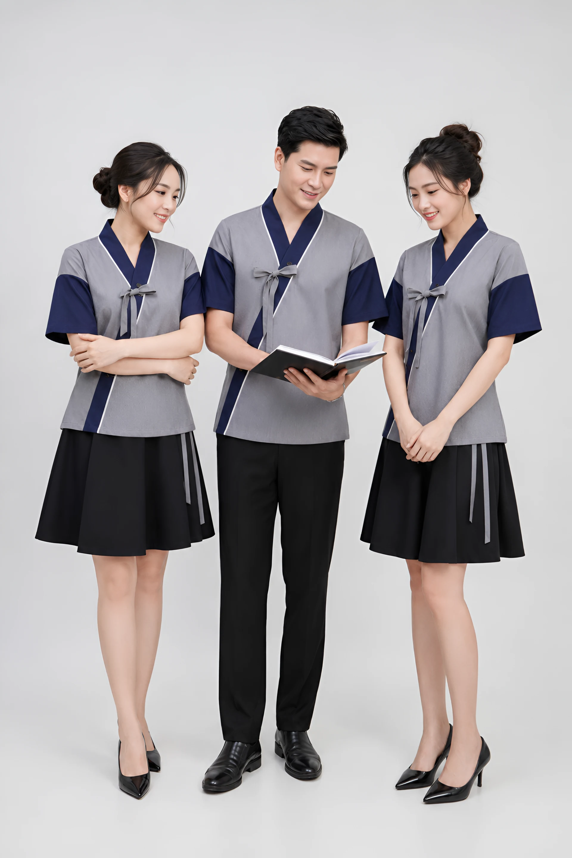 Cách mặc đồng phục yukata cách tân nhà hàng