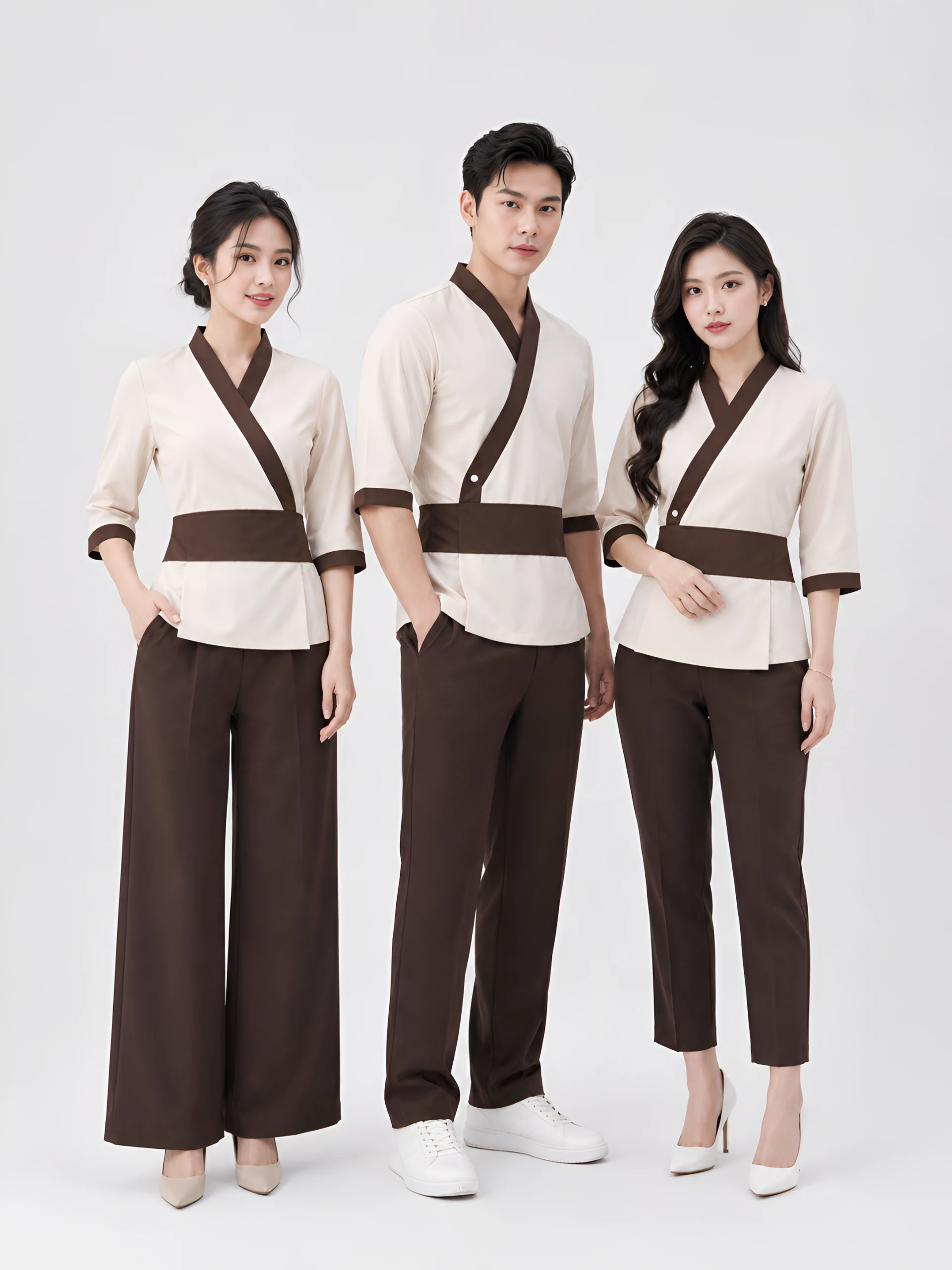 Cách mặc đồng phục yukata cách tân nhà hàng