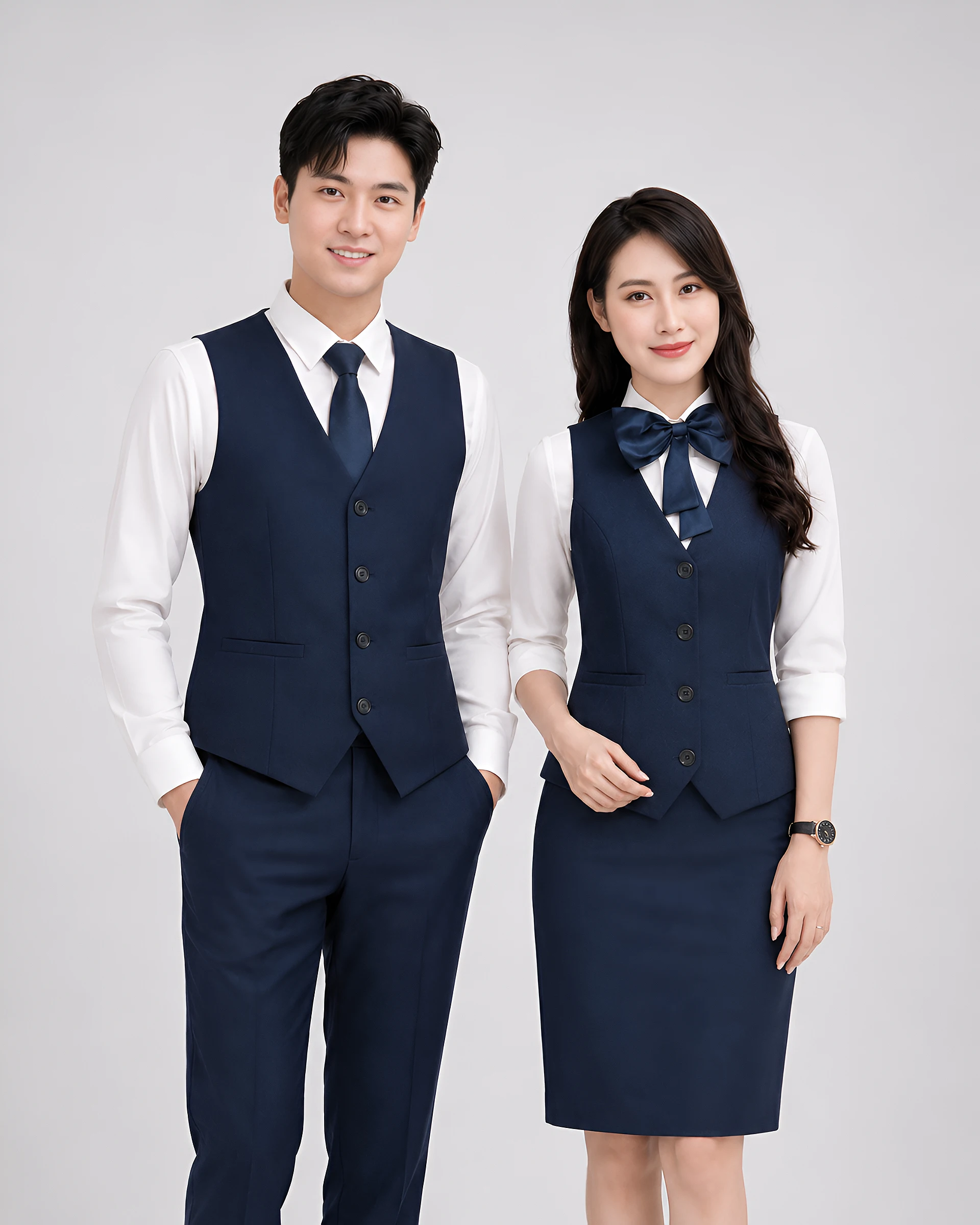 Đồng Phục Gile Nhân Viên Kinh Doanh Khách Sạn