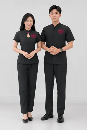 Alternative view of Đồng phục Phục vụ nhà hàng hoa Triều Ngưu Vương