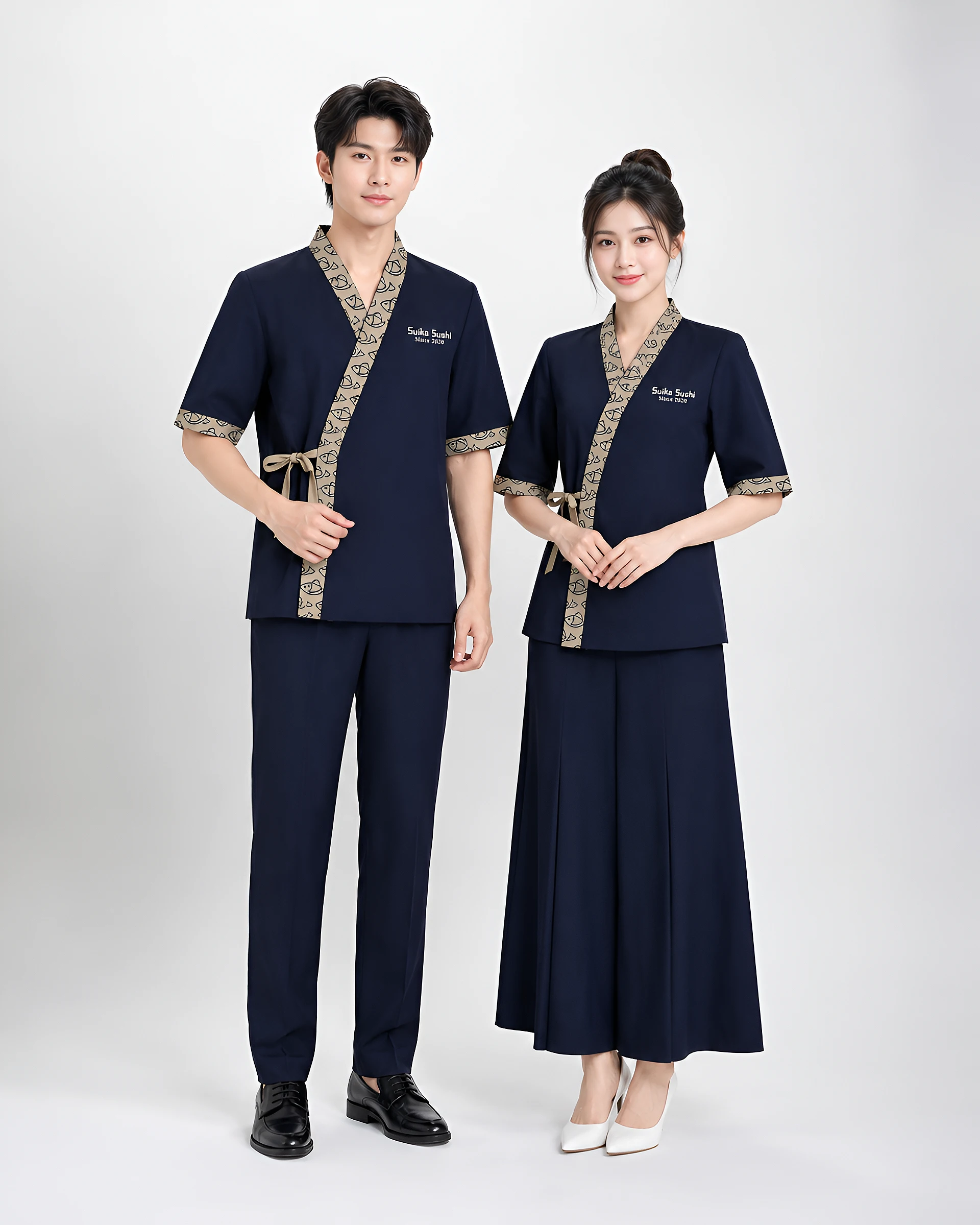 Đồng phục yukata nhà hàng suika Sushi - Ảnh 2