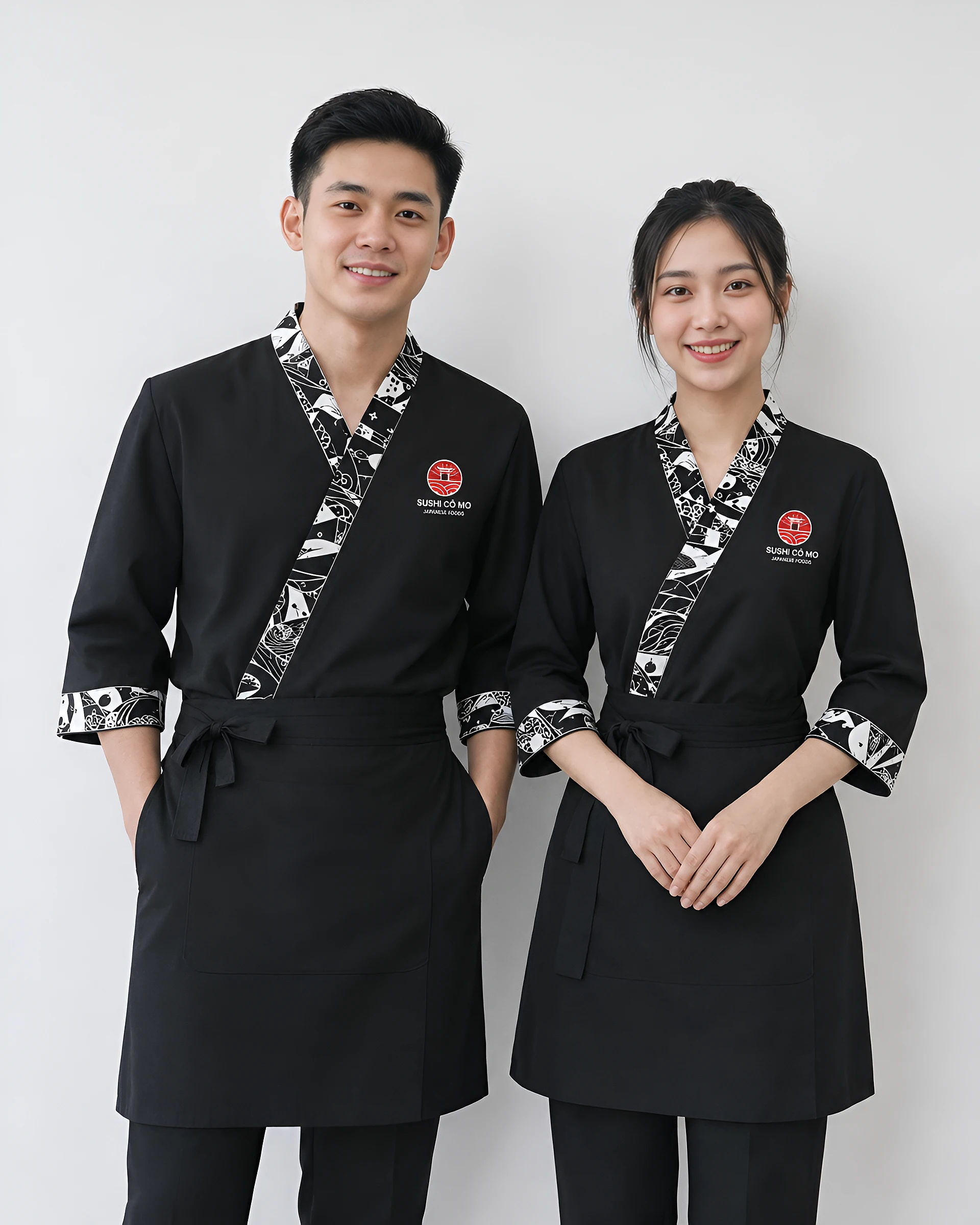 Đồng phục Yukata phục vụ nhà hàng Sushi Cô Mo