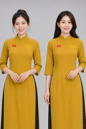 Đồng phục áo dài nhà hàng cơm niêu Việt Nam