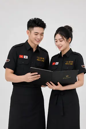 Đồng Phục Nhân Viên BBQ Hàn Quốc