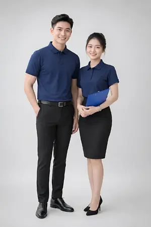 Alternative view of Đồng phục áo thun nhân viên kế toán khách sạn