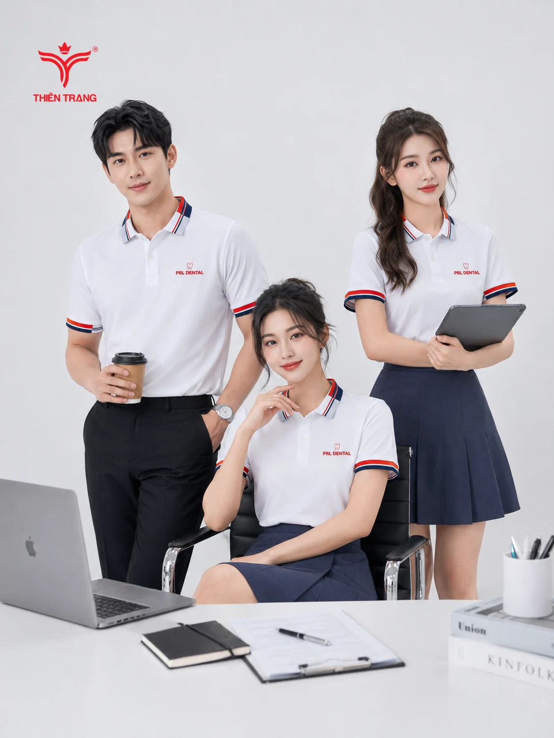 Áo thun đồng phục bo tay - Ảnh 3