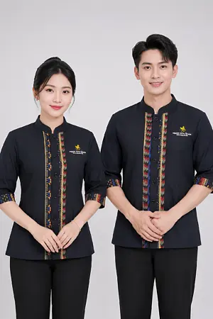 Đồng phục nhà hàng việt nam Ngan Bản Quán