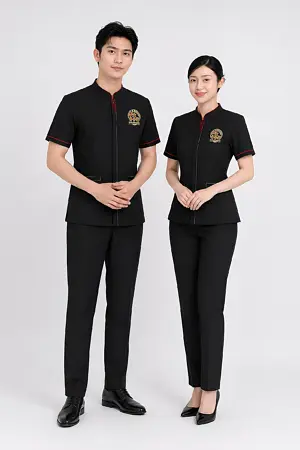 Alternative view of Đồng phục nhân viên phục vụ nhà hàng hoa Quảng Hương Lâu