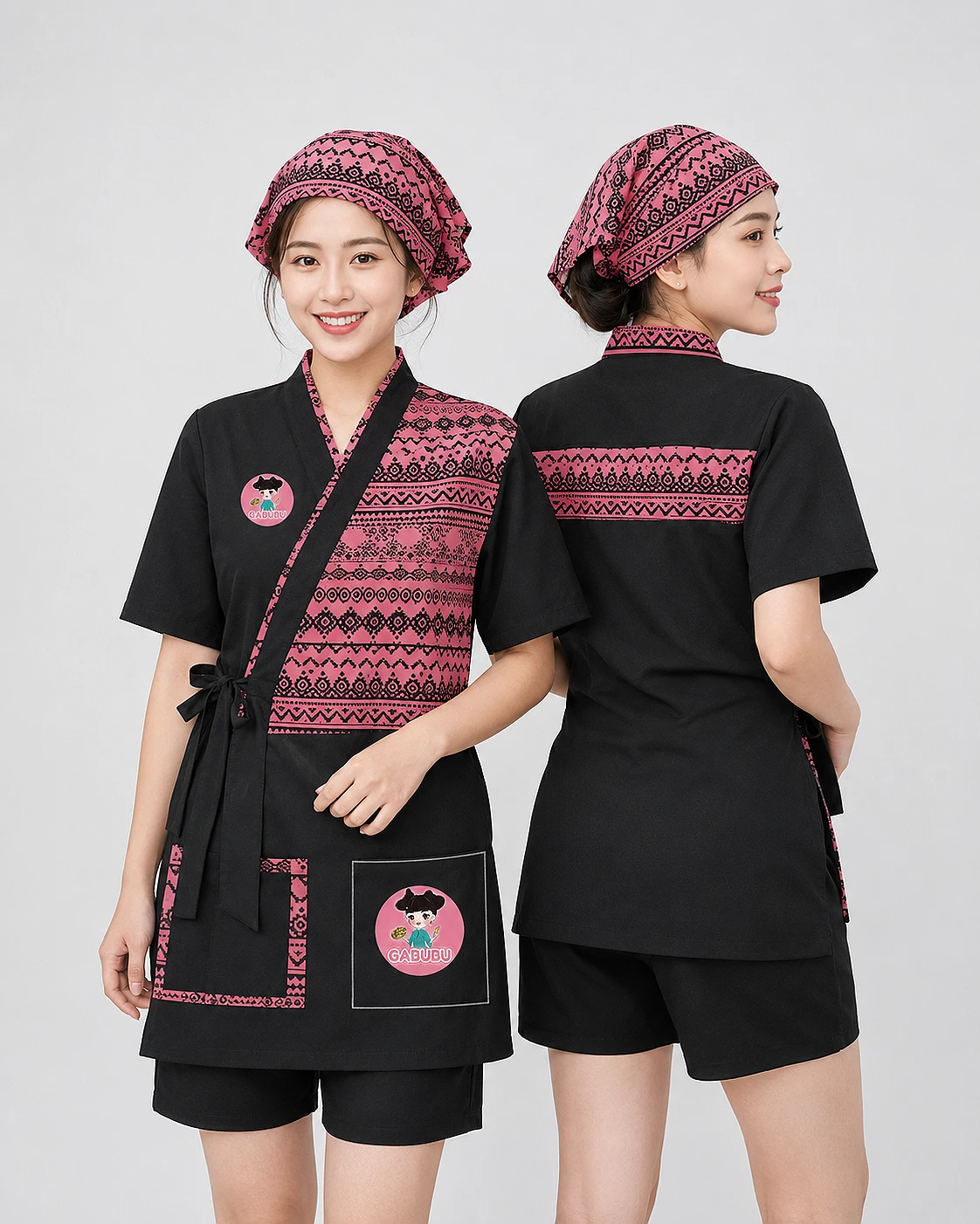 Đồng phục Yukata nữ nhà hàng nhật Gabubu