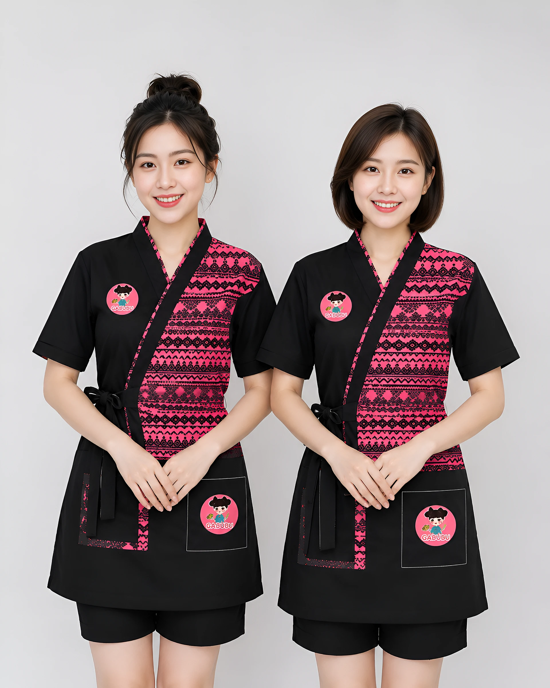 Đồng phục Yukata nữ nhà hàng nhật Gabubu - Ảnh 3