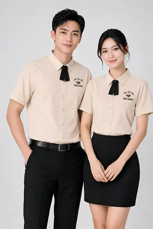 Đồng phục sơ mi tay ngắn chuỗi nhà hàng Phở Thố Đá