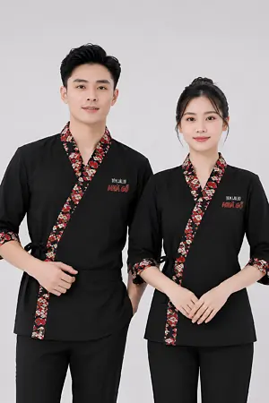 Đồng phục phục vụ tiệm lẩu bò Nhà Gỗ