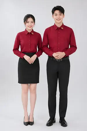 Alternative view of Đồng phục sơ mi lễ tân nhà hàng trung hoa Thuận Kiều